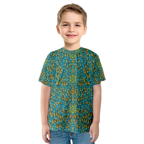 Sun In  The Soft Rainfall Nature Is Blooming Kids  Sport Mesh Tee by pepitasart