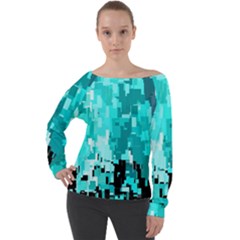 469823231 Glitch48 Off Shoulder Long Sleeve Velour Top by ScottFreeArt