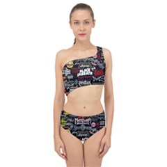 Metal Bands College Spliced Up Two Piece Swimsuit by Sudhe