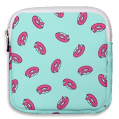 Donuts Pattern Food Colourful Mini Square Pouch by Vaneshart