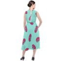 Donuts Pattern Food Colourful Round Neck Boho Dress View2