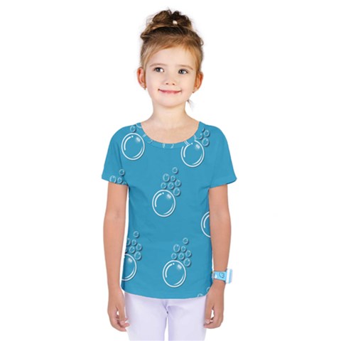 Bubble Group Pattern Abstract Kids  One Piece Tee by Vaneshart