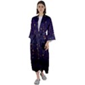 Christmas Background Star Maxi Satin Kimono View1