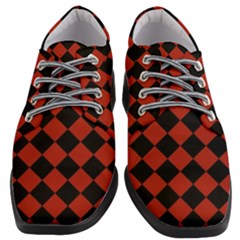 Block Fiesta - Apple Red & Black Women Heeled Oxford Shoes by FashionBoulevard