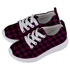 Block Fiesta - Boysenberry Purple & Black Kids  Lightweight Sports Shoes by FashionBoulevard