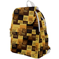 I Love Art Deco Typographic Motif Collage Print Top Flap Backpack by dflcprintsclothing