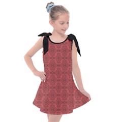 Timeless - Black & Indian Red Kids  Tie Up Tunic Dress by FashionBoulevard