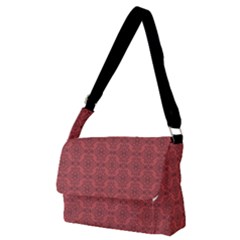 Timeless - Black & Indian Red Full Print Messenger Bag (m) by FashionBoulevard