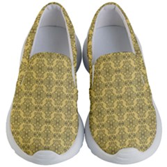 Timeless - Black & Mellow Yellow Kids Lightweight Slip Ons by FashionBoulevard