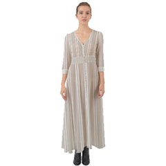 Nice Stripes - Abalone Grey Button Up Boho Maxi Dress by FashionBoulevard