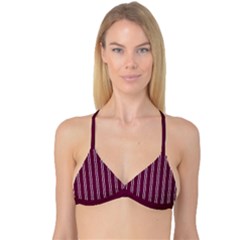 Nice Stripes - Boysenberry Purple Reversible Tri Bikini Top by FashionBoulevard