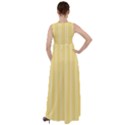 Nice Stripes - Mellow Yellow Empire Waist Velour Maxi Dress View2