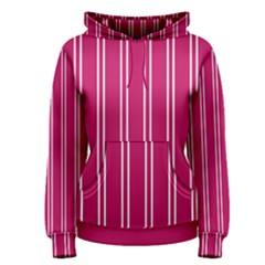 Nice Stripes - Peacock Pink Women s Pullover Hoodie by FashionBoulevard