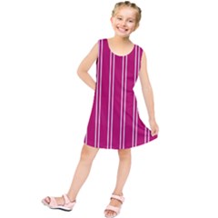 Nice Stripes - Peacock Pink Kids  Tunic Dress by FashionBoulevard