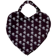 White Rose In Maroon Giant Heart Shaped Tote by snowwhitegirl