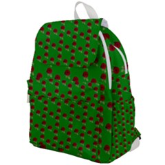 Rose In Green Top Flap Backpack by snowwhitegirl