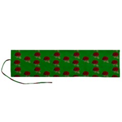 Rose In Green Roll Up Canvas Pencil Holder (l) by snowwhitegirl