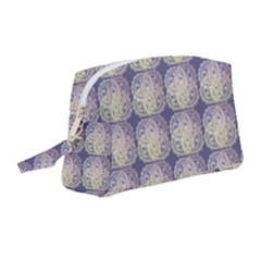 Doily Only Pattern Blue Wristlet Pouch Bag (medium) by snowwhitegirl