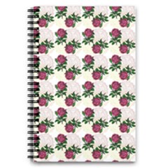 Doily Rose Pattern White 5 5  X 8 5  Notebook by snowwhitegirl