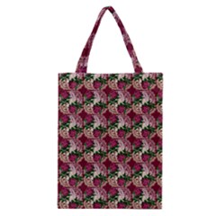 Doily Rose Pattern Red Classic Tote Bag by snowwhitegirl