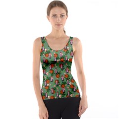 Fiola Pattern Green Tank Top by snowwhitegirl