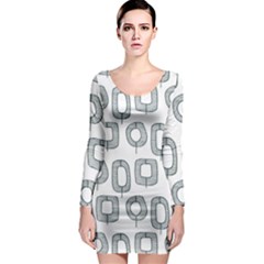 Forest Patterns 16 Long Sleeve Bodycon Dress by Sobalvarro