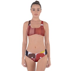 Sophie Taeuber Arp, Composition À Motifs D arceaux Ou Composition Horizontale Verticale Criss Cross Bikini Set by Sobalvarro