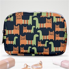 Seamless Pattern With Cats Make Up Pouch (small) by Vaneshart