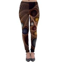 Fractal Fantasy Abstract Design Lightweight Velour Leggings by Wegoenart