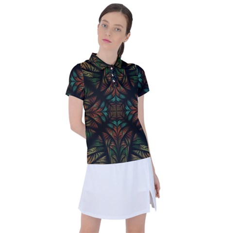 Fractal Fantasy Design Texture Women s Polo Tee by Wegoenart