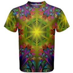 Fractal Abstract Background Pattern Men s Cotton Tee by Wegoenart