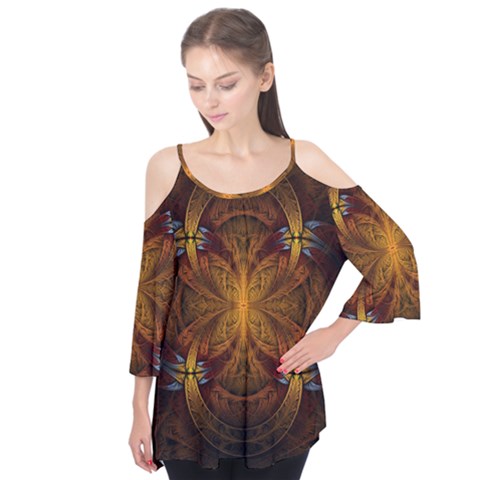 Fractal Art Abstract Pattern Flutter Tees by Wegoenart