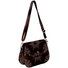 Fractal Abstract Star Pattern Saddle Handbag by Wegoenart