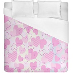 Valentine Background Hearts Bokeh Duvet Cover (king Size) by Nexatart