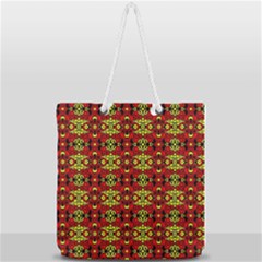 Rby-c-5-3 Full Print Rope Handle Tote (large) by ArtworkByPatrick