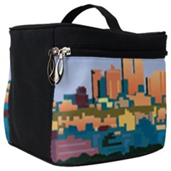 City Buildings Urban Dawn Make Up Travel Bag (big) by Wegoenart