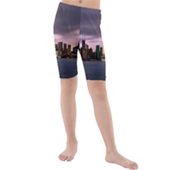 Sydney Australia Travel Oceania Kids  Mid Length Swim Shorts by Wegoenart