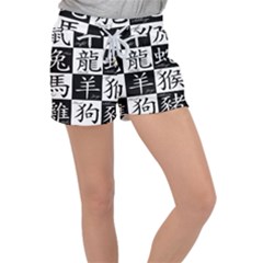 Chinese Signs Of The Zodiac Velour Lounge Shorts by Wegoenart