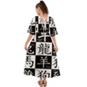 Chinese Signs Of The Zodiac Kimono Sleeve Boho Dress View2