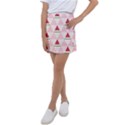 Seamless Pattern Watermelon Slices Geometric Style Kids  Tennis Skirt View1