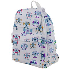 Cute Toy Robotsantennas Wires Seamless Pattern Top Flap Backpack by Nexatart