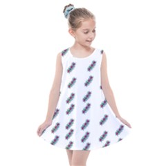 Japan Cherry Blossoms On White Kids  Summer Dress by pepitasart