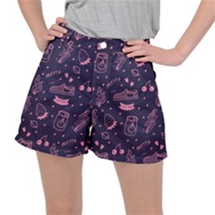 Various Cute Girly Stuff Seamless Pattern Ripstop Shorts by Nexatart