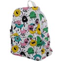 Funny Monster Pattern Top Flap Backpack View1