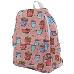 Cute Kawaii Food Seamless Pattern Top Flap Backpack by Nexatart