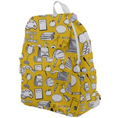 Pattern With Basketball Apple Paint Back School Illustration Top Flap Backpack by Nexatart