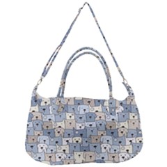 Cute Dog Seamless Pattern Background Removal Strap Handbag by Nexatart