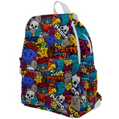 Graffiti Characters Seamless Pattern Top Flap Backpack by Nexatart