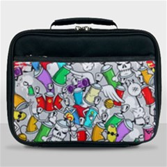 Graffiti Characters Seamless Pattern Lunch Bag by Nexatart