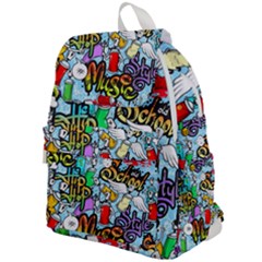 Graffiti Characters Seamless Patternm Top Flap Backpack by Nexatart